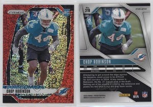 2024 Panini Prizm Rookies Red Sparkle Prizm Chop Robinson #319 Rookie RC