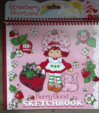 NEW The World of STRAWBERRY SHORTCAKE Berry good sketchbook 20 pgs 100 stickers