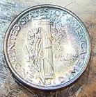1945-S Mercury Dime Nice Original Choice BU Full Bands Beautiful Toning CHRC