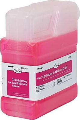 ECOLAB 6101039 73 Disinfecting Acid Bathroom Cleaner 1.3 Liter - One (1) Unit
