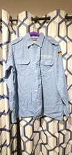 GERMAN NAVAL NAVY SHIRT MILITARY SURPLUS ISSUE GENUINE LT BLUE SIZE 39/40 CHEST