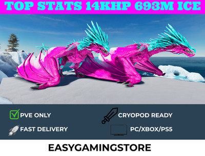  ARK Survival Ascended | PvE PC/XBOX/PS5 | Top Stats Ice Wyvern CC 693m