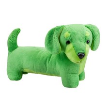 Sausage Dog Green Soft Toy Fun Doggy Plush