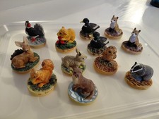 Vintage Tetley Tea animal figurines x 12