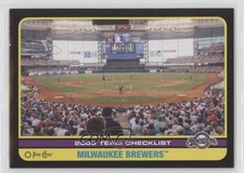 2009 O-Pee-Chee Black Border Milwaukee Brewers American Family Field #508 0t2