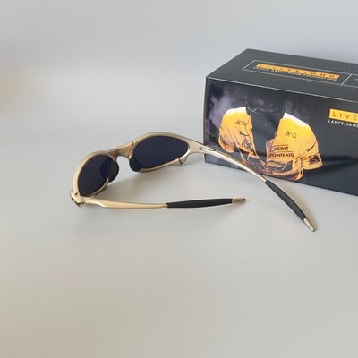 Oakley Penny & Juliet X-Metal Sunglasses Silver Alloy Frame Black