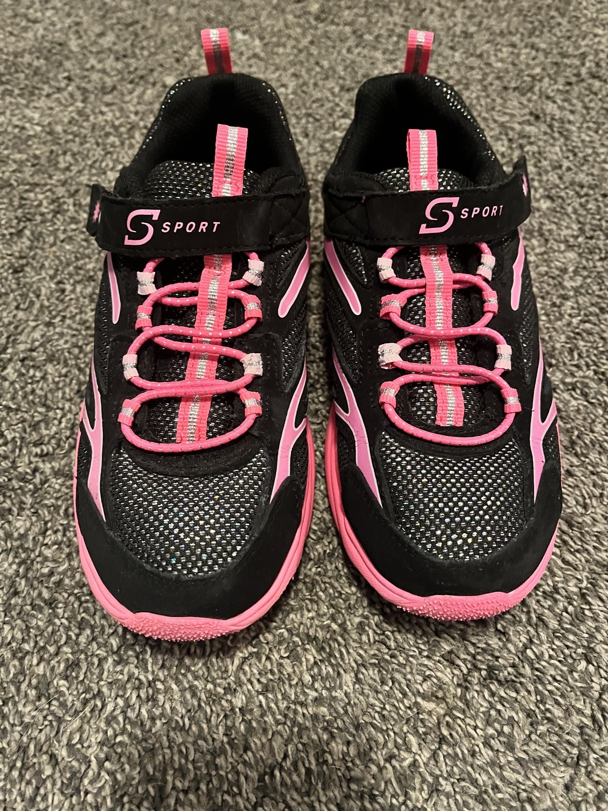 Black / Pink Size 2 Sparkle Glitter Euc