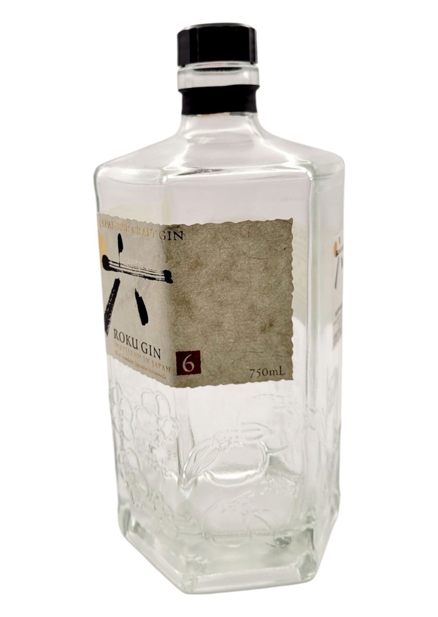 Roku Gin Hexagon Embossed Empty Liquor Bottle 750ml | eBay