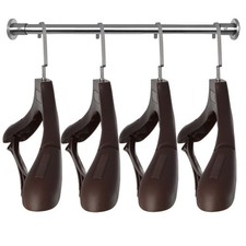 Plastic Extra Wide Suit Hangers, Pack of 15, Width: 17.7,Notched Shoulders 