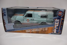GREENLIGHT GREEN MACHINE GULF 1968 CHEVY C10 TRUCK RUNNING ON EMPTY  1/24 SCALE