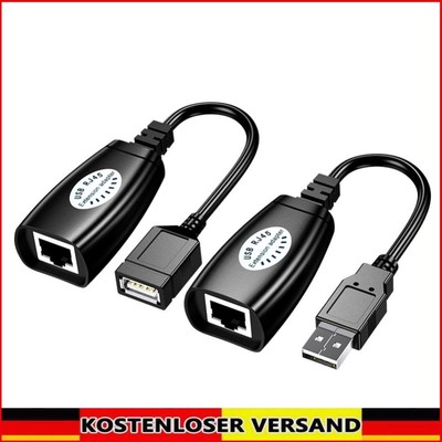 HW-RJ11 USB-zu-RJ45-Verlängerungskabel Ethernet-Anschlussleitung 50 m Signalvers