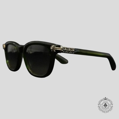 CHROME HEARTS サングラス　smoke show インボイス付属品有 Chrome Hearts Smoke Show Sunglasses in Green/Silver | eBay