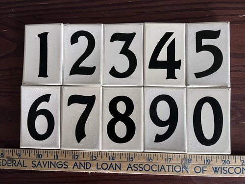 PLASTIC Vintage “Milwaukee Style” House Numbers