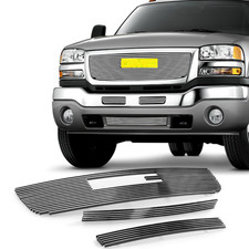 Fits 03-06 Gmc Sierra 15002500350007 Classic Chrome Billet Grille Combo Grill