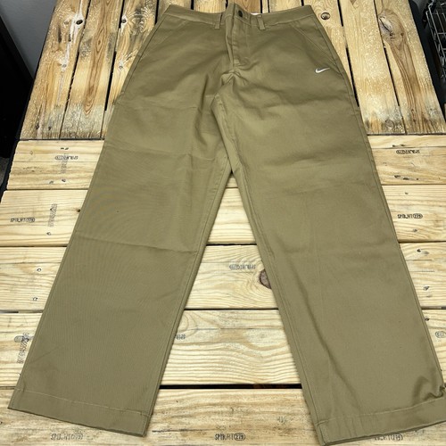 Pantalones chinos de skate de algodón sin forro Nike Life caqui DX6027-258 para hombre talla 34 - Imagen 2 de 8