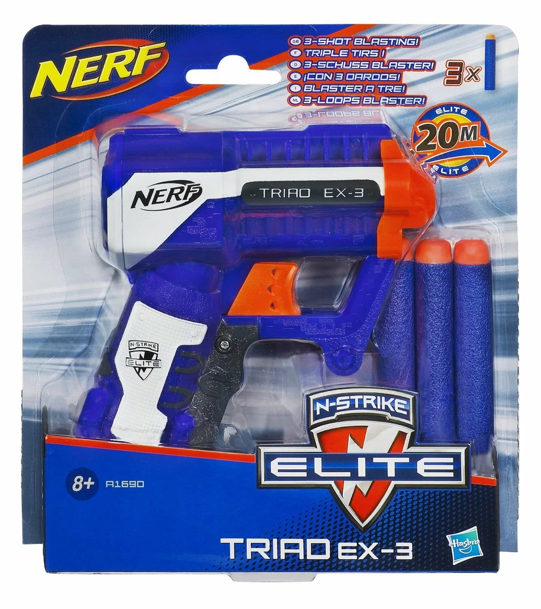 Nerf N Strike Elite Triad Ex 3 Hasbro A1690 eBay
