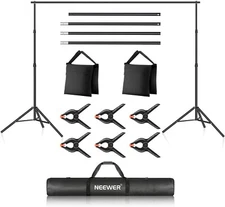 Neewer Photo Studio Backdrop Support System, 10ft/6.6ft, Adjustable, New L1