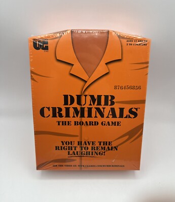 Dumb Criminals The Board Game. The Funny Party Game University Games New Sealed!
