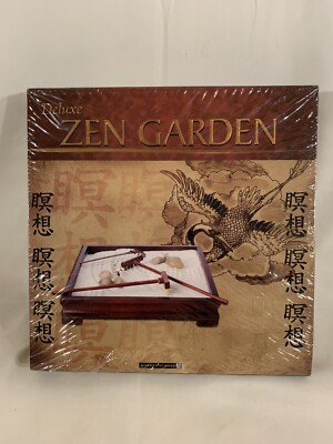 NWB Deluxe Tabletop Zen Garden Kit & Medittion Guide by Toysmith, Rose ...