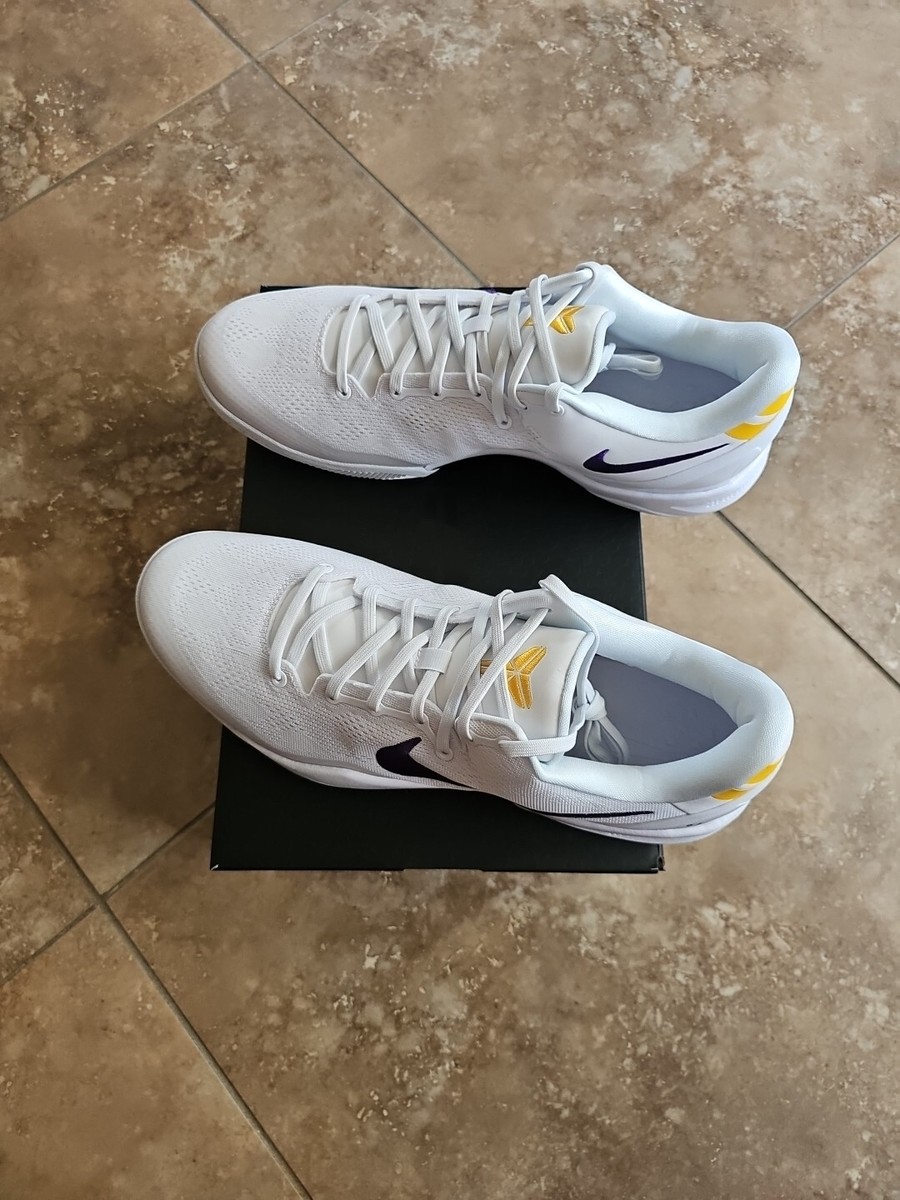 Nike Kobe 8 Protro Lakers Sneakers HF9550-100 Fresh Mens 11 Court White Gold s-l400.jpg main image 3