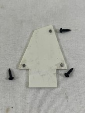 2015 Ibanez Jem Jr Wizard III Truss Rod Cover Plate White w/ HW