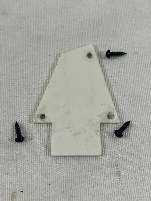2015 Ibanez Jem Jr Wizard III Truss Rod Cover Plate White w/ HW