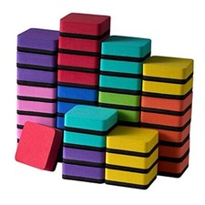 Dry Erase Erasers, 40 Pack Magnetic Whiteboard Dry Erasers 40 Pack-8 Color