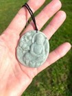 Certified Natural Burmese Jade Jadeite Handcrafted Pendant Necklace — photo 1