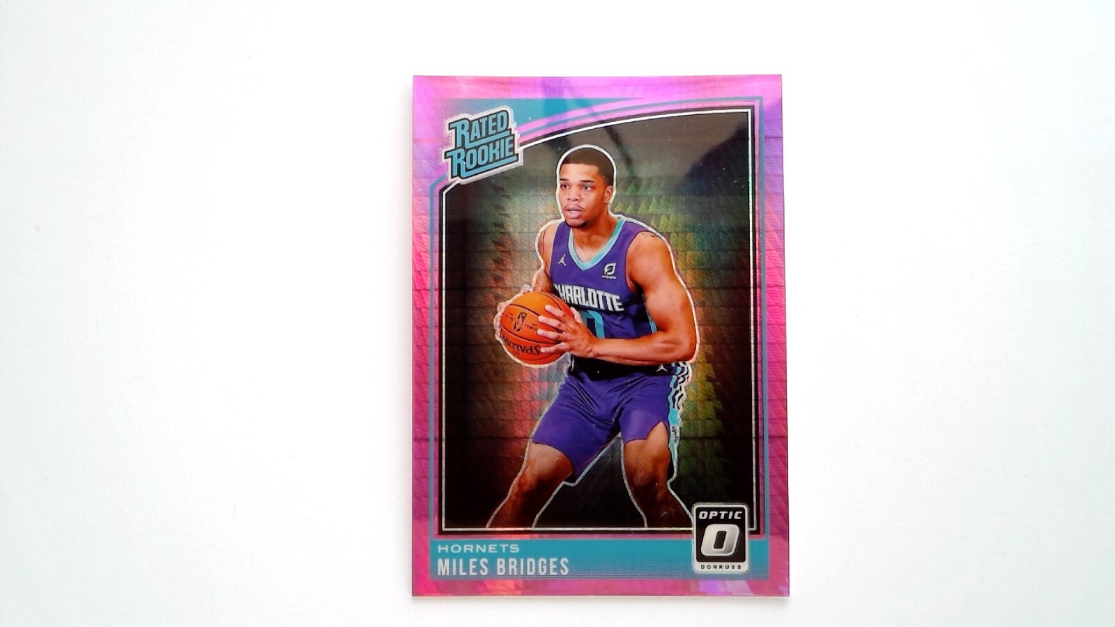 2018-19 Panini Donruss Optic - Rated Rookie Miles Bridges #172 Hyper Pink (RC)