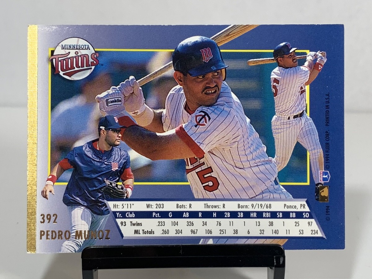 1994 Fleer Ultra Pedro Munoz #392 Minnesota Twins Baseball Card | eBay