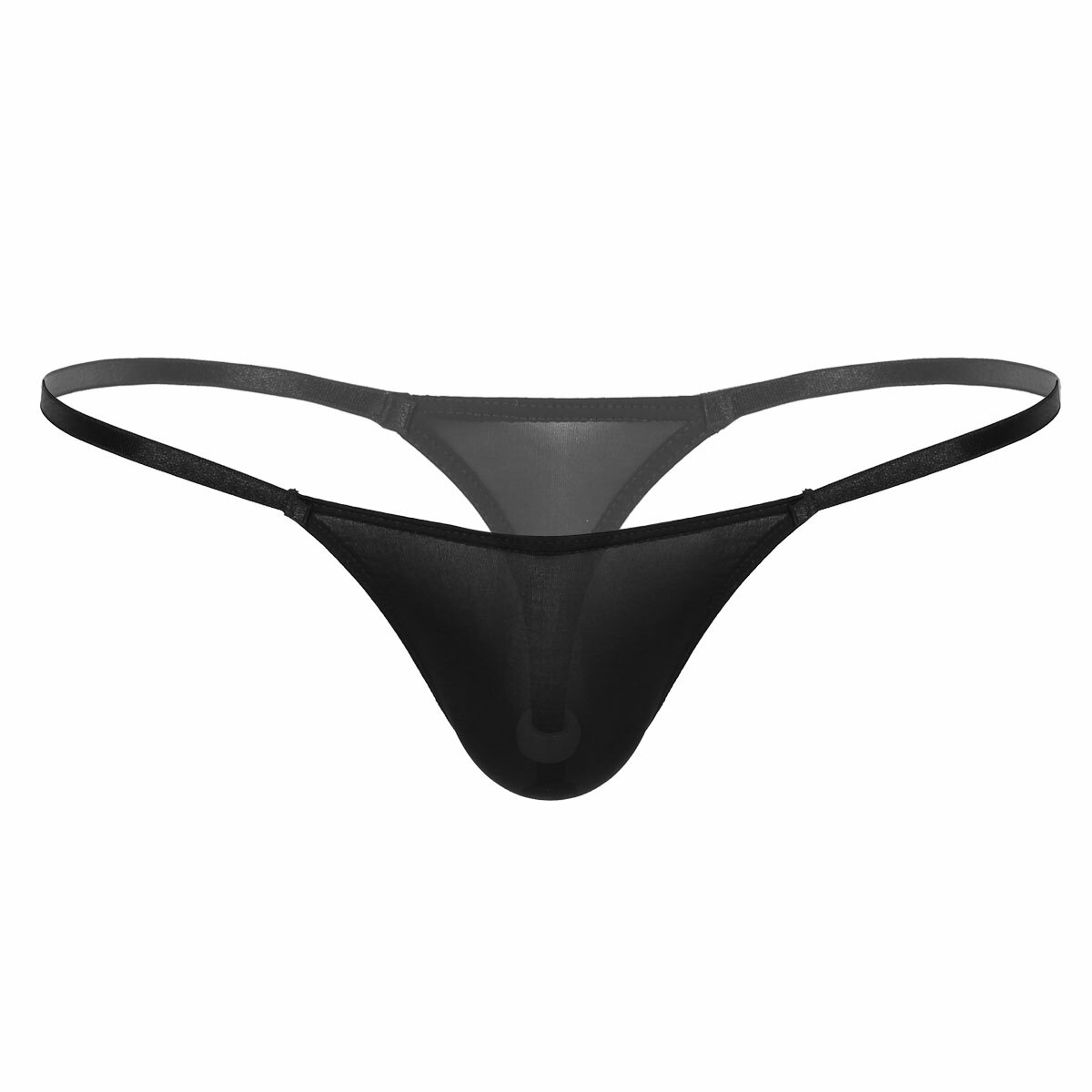 Mens Thong Underwear Low Rise See Through Micro Pouch G-String T-back Jockstrap