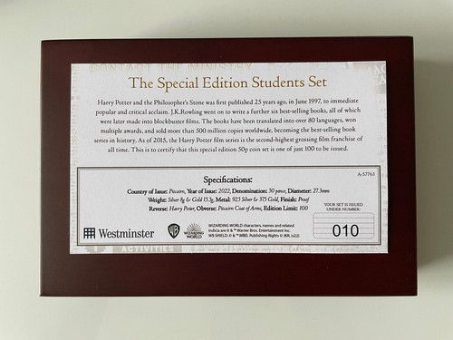  Harry Potter Special Edition Student Set Gold and Silver Westminster Collection - Picture 7 of 9
