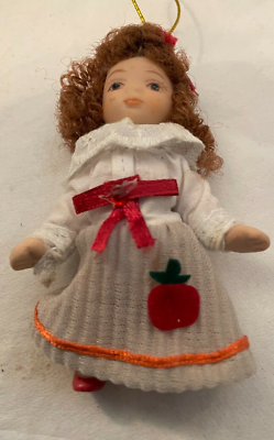 Victorian Boy & Girl Hanging Ornaments 3.5