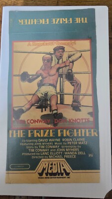 The Prize Fighter VHS Boxing Comedy Tim Conway Don Knotts Media White Stripe