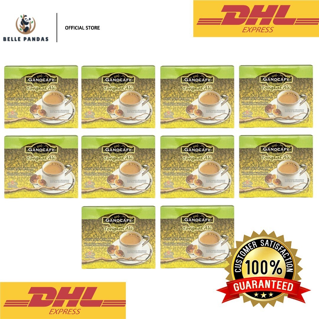 10 X Gano Excel Gano Café Ginseng Longjack Ganoderma (150 sobres X 21 g) EXP: 2026