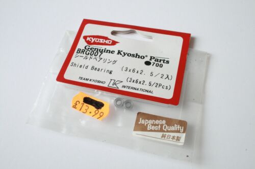Rodamientos de bolas Kyosho Shield 3x6x2,5 mm (2 piezas) - BRG007 - Imagen 1 de 1