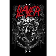 Image of SLAYER demonic premium fabric poster