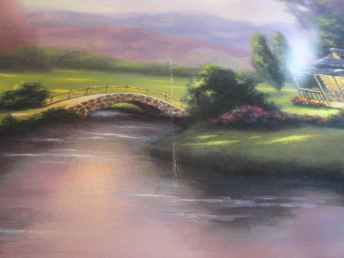 T. Williams 16" x 20" Print Cabin, Bridge, Stream John 4:13-14 - Picture 5 of 6