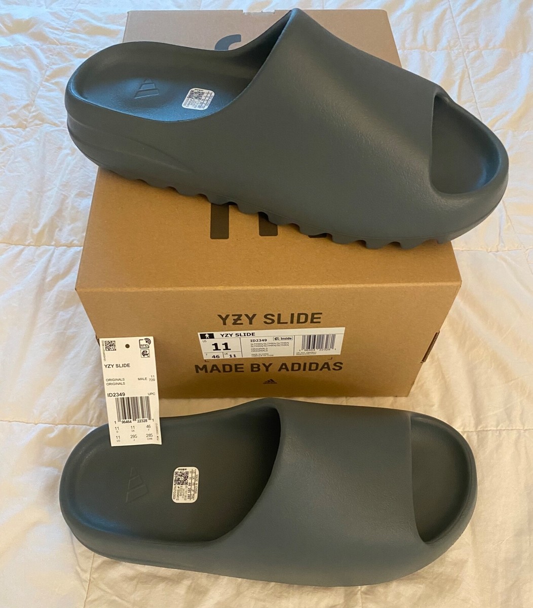 ⬜︎adidas YEEZY SLIDE \"Slate Marine\"ID2349 adidas Yeezy Slide 
