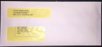 2500 / Quickbooks & Quicken #10 Double Window Envelopes, Gummed White / 1 Case 1