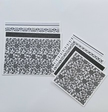 Premade Scrapbook Mat Set 8 pc Assorted Black  White 18