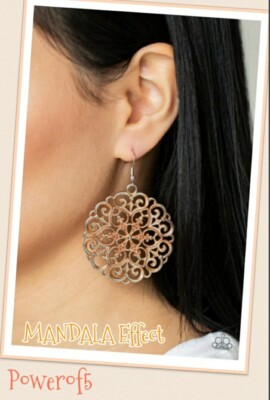  Paparazzi Jewelry Earrings   MANDALA Effect - Orange 