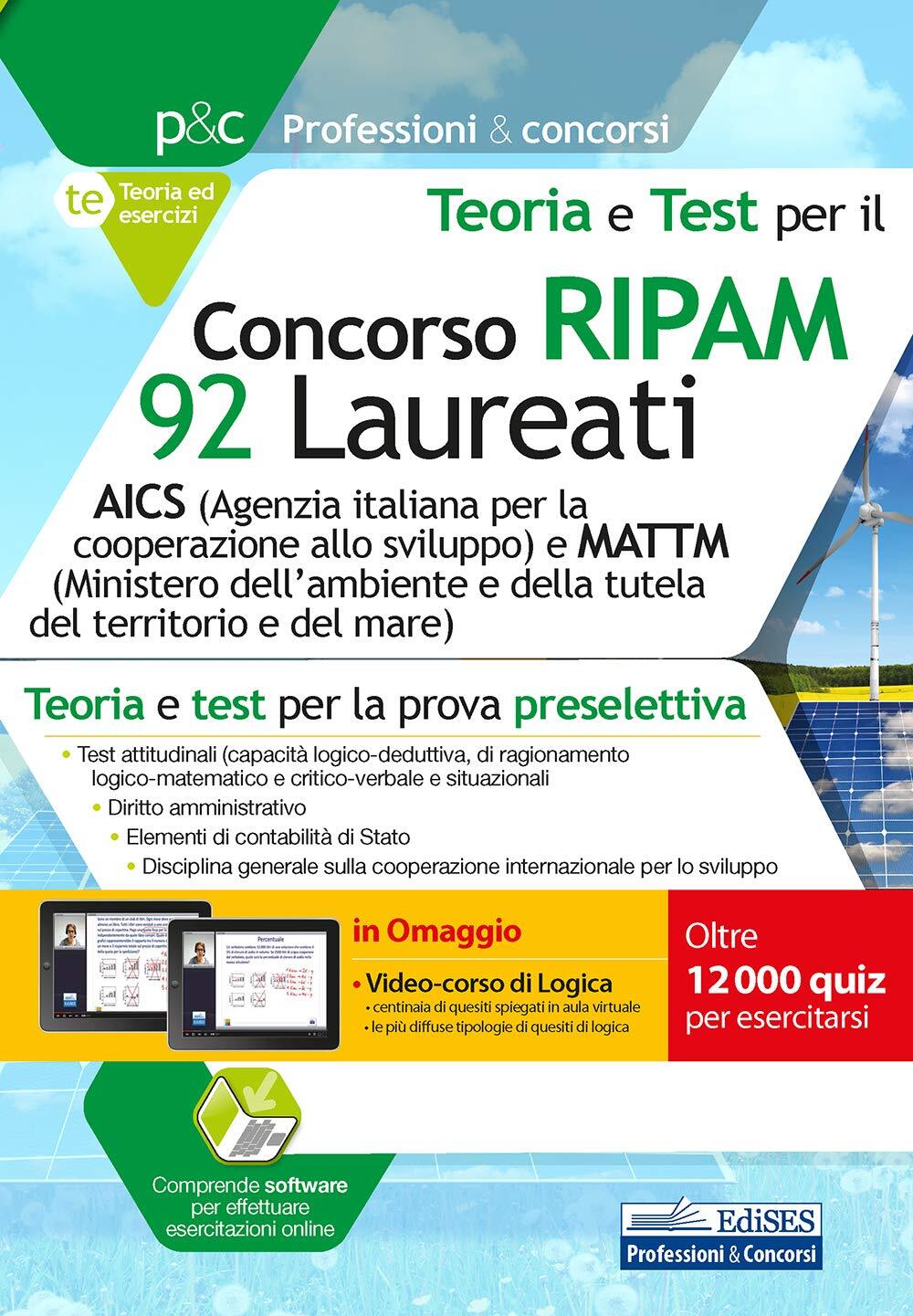 9788836221127 Concorso RIPAM 92 Laureati: AICS (Agenzia italiana...o e del mare)