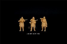3D printed 1/72 WW II German Army "Battle of Kharkiv Winter soldier" 3 man model