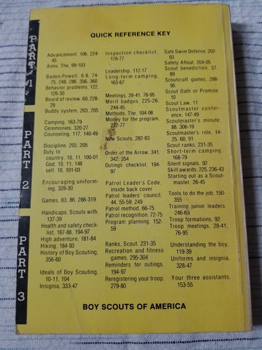 Libro de bolsillo vintage 1981 The Official Scout Master Handbook Boy Scouts of America - Imagen 2 de 2