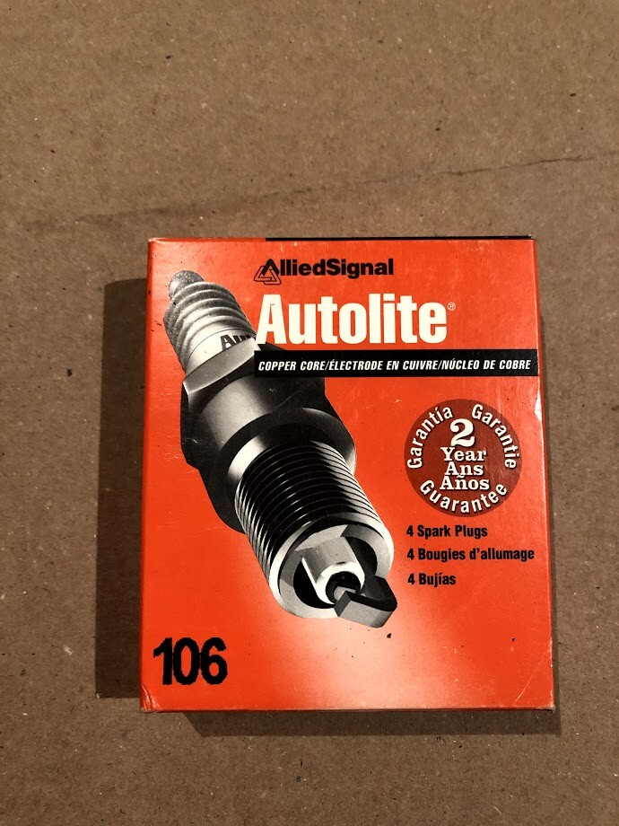NOS Autolite Spark Plug 106 Four Pack C-3