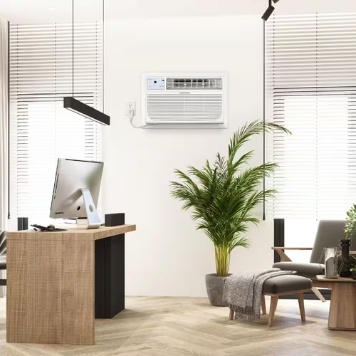 Keystone 14,000 BTU 230-Volt Wall Air Conditioner Cools 700 Sq. Ft. with Heater - Picture 6 of 8