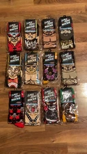 Super Kicks Socks. 3 Pairs Of Pro Wrestling Crate Super Kicks Socks Wwe Aew ROH 