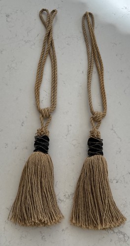 Curtain Tiebacks Tassels Natrual Decorative Curtain Holdbacks Rope with Tassel 2