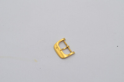 Jaeger LeCoultre Leather Bracelet Buckle Stainless Steel Vintage 12Mm 18K Gold